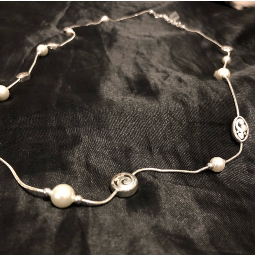 Brighton Contempo Pearl and Silver Necklace